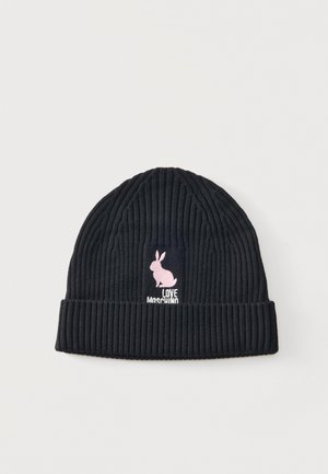 Love Moschino, BUNNY - Плетена шапка - black