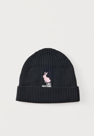 Love Moschino, BUNNY - Плетена шапка - black