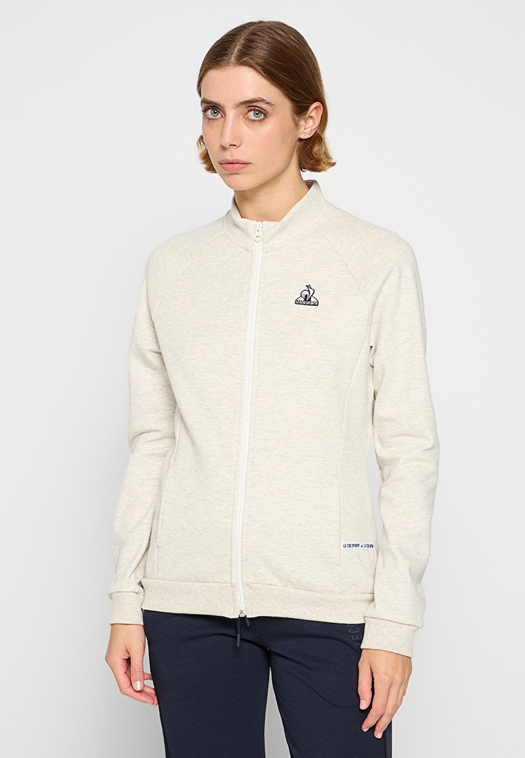 Le Coq Sportif Sweater met rits beige Le Coq Sportif Sweater met rits beige