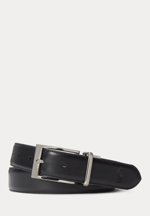Polo Ralph Lauren REVERSIBLE LEATHER DRESS BELT - Cintura - black/refined navy