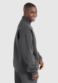 Smilodox HALF ZIP GATLIN - Felpa - anthrazit melange
