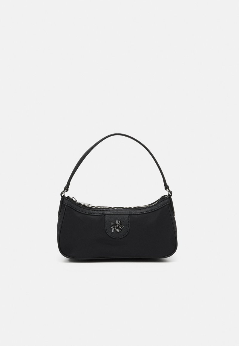 DKNY CAROL - EW BAGUETTE - Mala de mão - black/silver-coloured