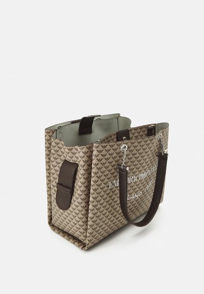 Emporio Armani ANNIE SIZE BORSA TOTE - Τσάντα χειρός - ecru/moro/bianco