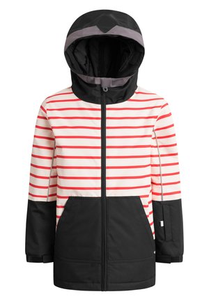 COSMO PIRAT - Winterjacke - rot/gestreift/schwarz