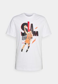 Jordan GAME CREW - T-shirt print - white