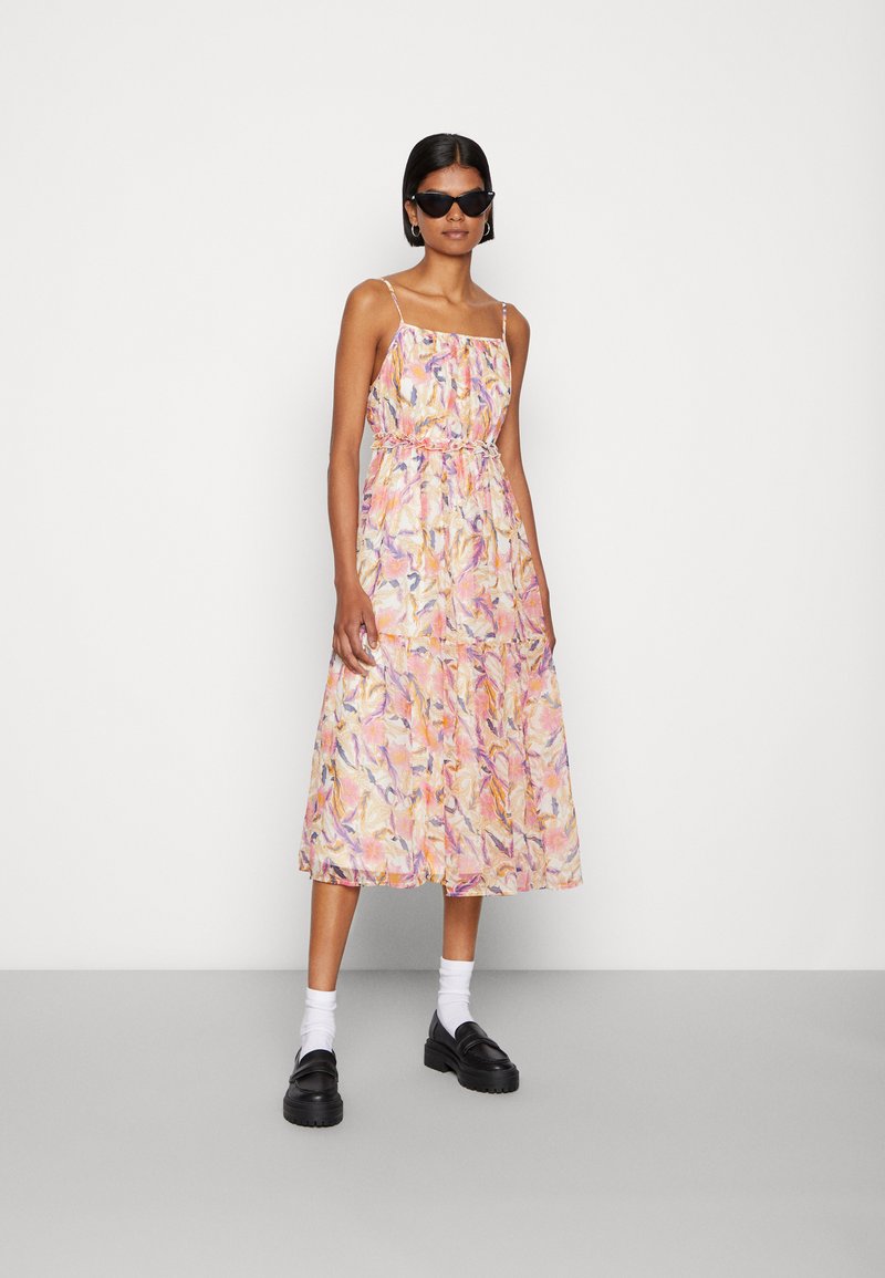 Damen Freizeitkleider | Vero Moda VMTUVA SINGLET CALF DRESS Freizeitkleid pristine tuva/beige - JX62609 Damen Freizeitkleider | Vero Moda VMTUVA SINGLET CALF DRESS Freizeitkleid pristine tuva/beige - JX62609