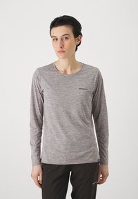 Patagonia DAILY GRAPHIC WATERS - Top dugih rukava - feather grey