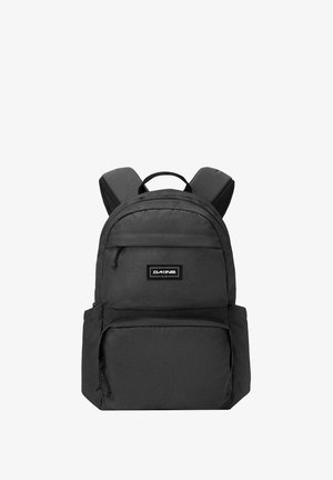 Zaino Dakine nero con spallacci imbottiti, maniglia superiore, due tasche frontali con cerniera e scomparti laterali.