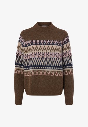 Marie Lund, MARIE LUND STRICKPULLOVER - Trui - mocca