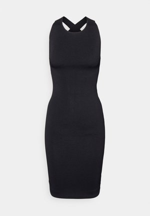 IRMINE DRESS - Abito in maglia - jet black