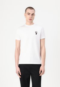 KARL LAGERFELD CREW NECK - Triko s potiskem - white
