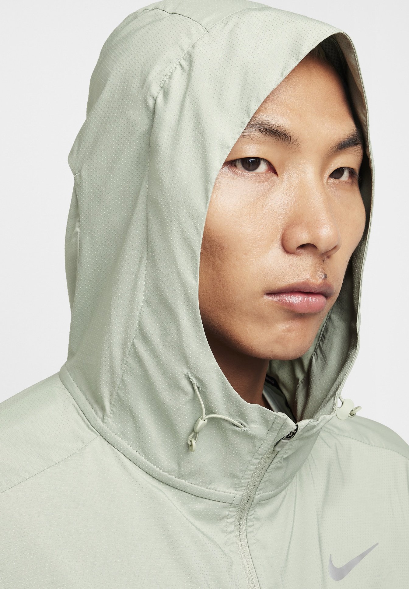 olive green nike windbreaker womens