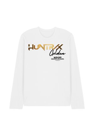NETFLIX, KPOP DEMON HUNTERS HUNTRIX GOLDEN LOGO - Langarmshirt - white