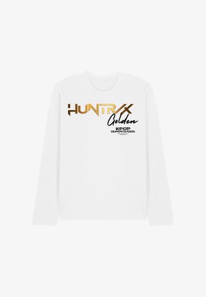 NETFLIX, KPOP DEMON HUNTERS HUNTRIX GOLDEN LOGO - Langarmshirt - white