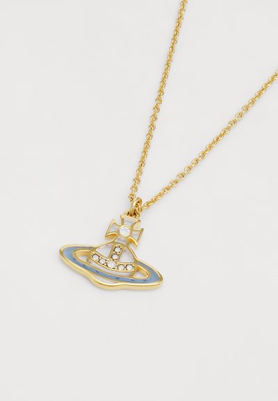 Vivienne Westwood CONCETTA RELIEF PENDANT - Kaelakee - gold-coloured/pale pink/pastel blue/white