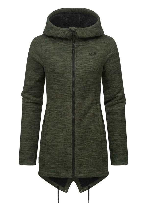 KAPUZEN - Strickjacke - dark olive