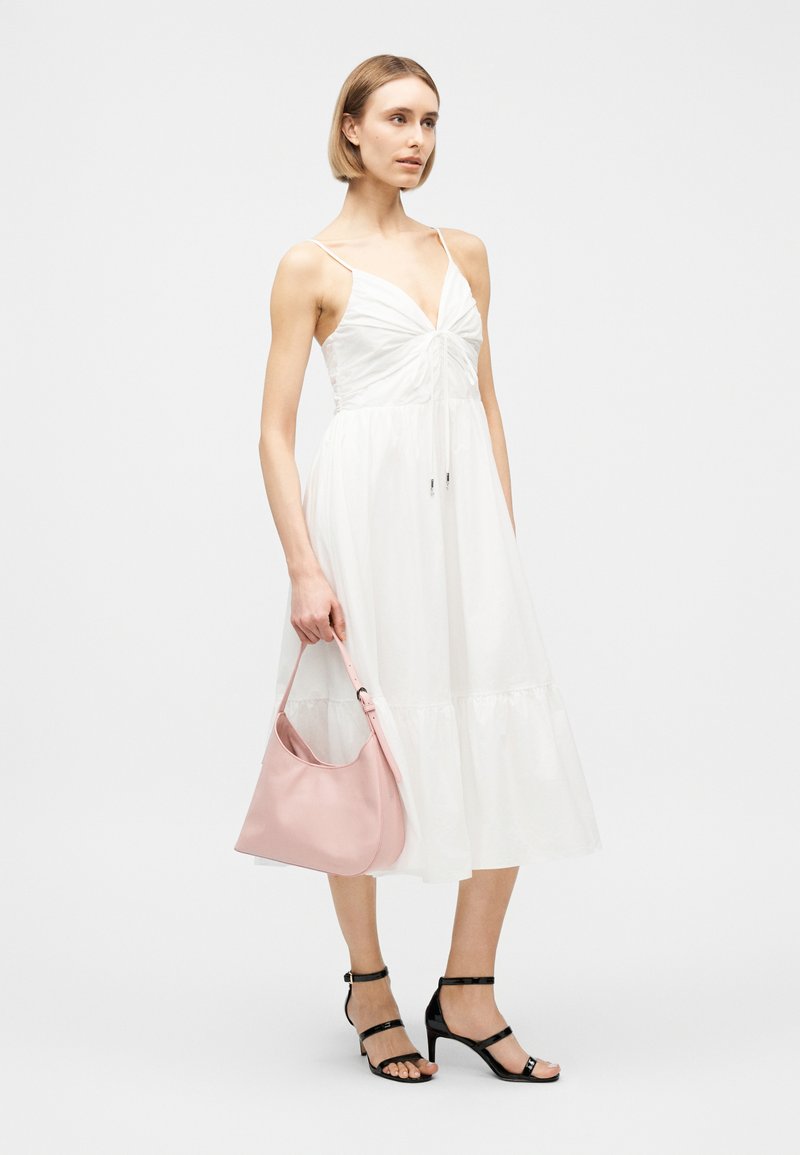 white scuba dress Solid Scuba Dress 24 / White
