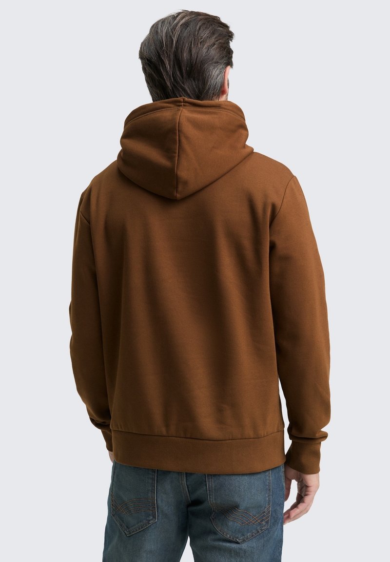 TOM TAILOR WITH PRINT Sweatshirt dark palm/brown Zalando