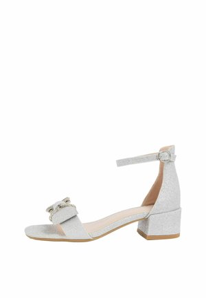 EMBELLISHED BOW  - Sandaler - silver