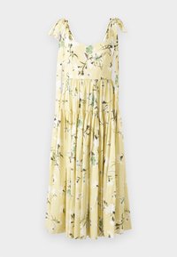 STRAPPY FIT FLARE DRESS - Robe longue - light yellow