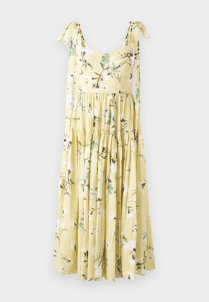 STRAPPY FIT FLARE DRESS - Maxi šaty - light yellow