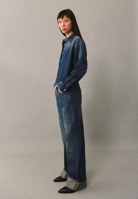 Mango Vaqueros rectos - dark blue