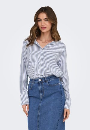 ONLY, ONLBERIT LIFE SHIRT - Chemisier - clouddancer/blue