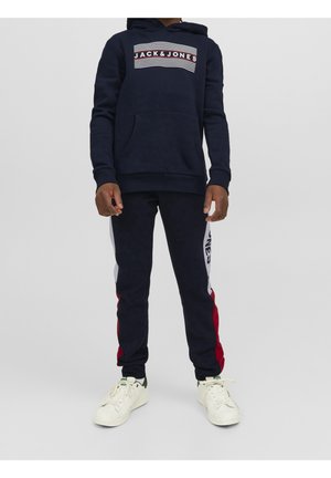 JJECORP LOGO HOOD - Sweat à capuche - navy blazer