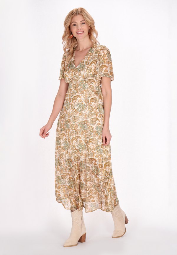 Freizeitkleid - cream multicolor