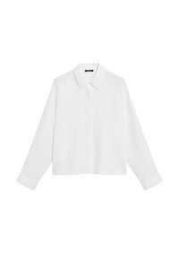 WITH EMBROIDERED DETAIL - Skjortebluser - white
