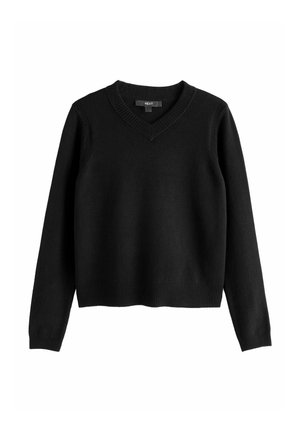 Next, TALL FIT - SUPERSOFT V-NECK LONG SLEEVE JUMPER - Jumper - black