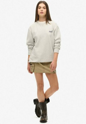 Superdry ESSENTIAL LOGO CREW - Sweatshirt - glacier grey marl