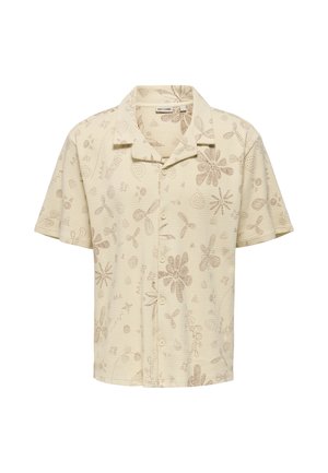 BAGGIO KURZARM - Shirt - hellbraun