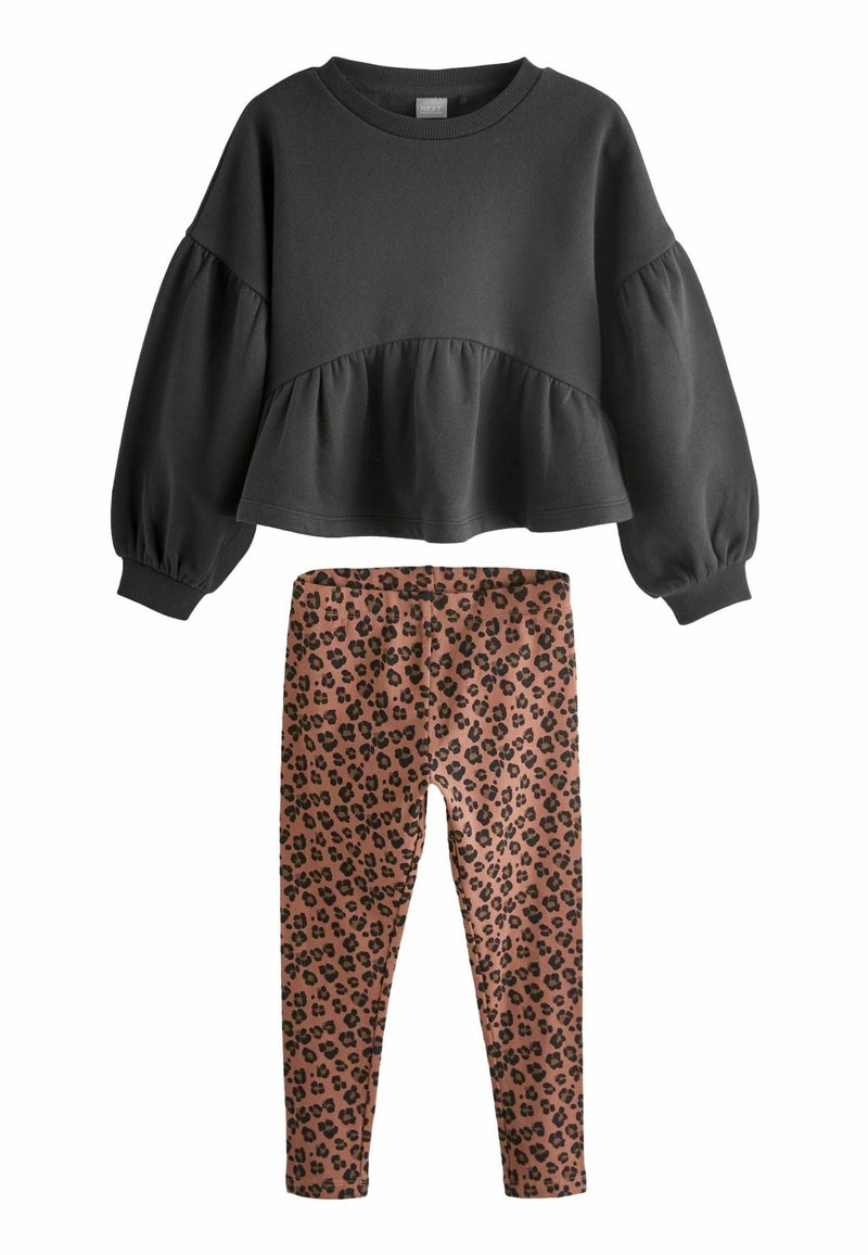 Next Next PEPLUM CREW AND SET - REGULAR FIT - Sweatshirt - animal