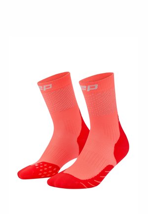 CEP, PRO RUN REFLECTIVE MID CUT 3.0 - Sports socks - neon coral