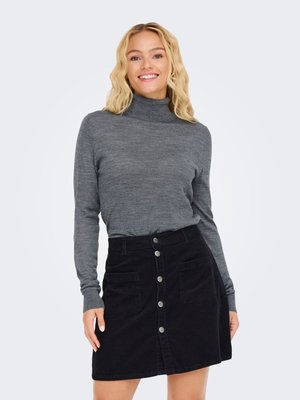 JDY Svetrík - dark grey melange