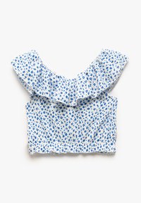 Koton FLORAL CROP - Bluse - blue