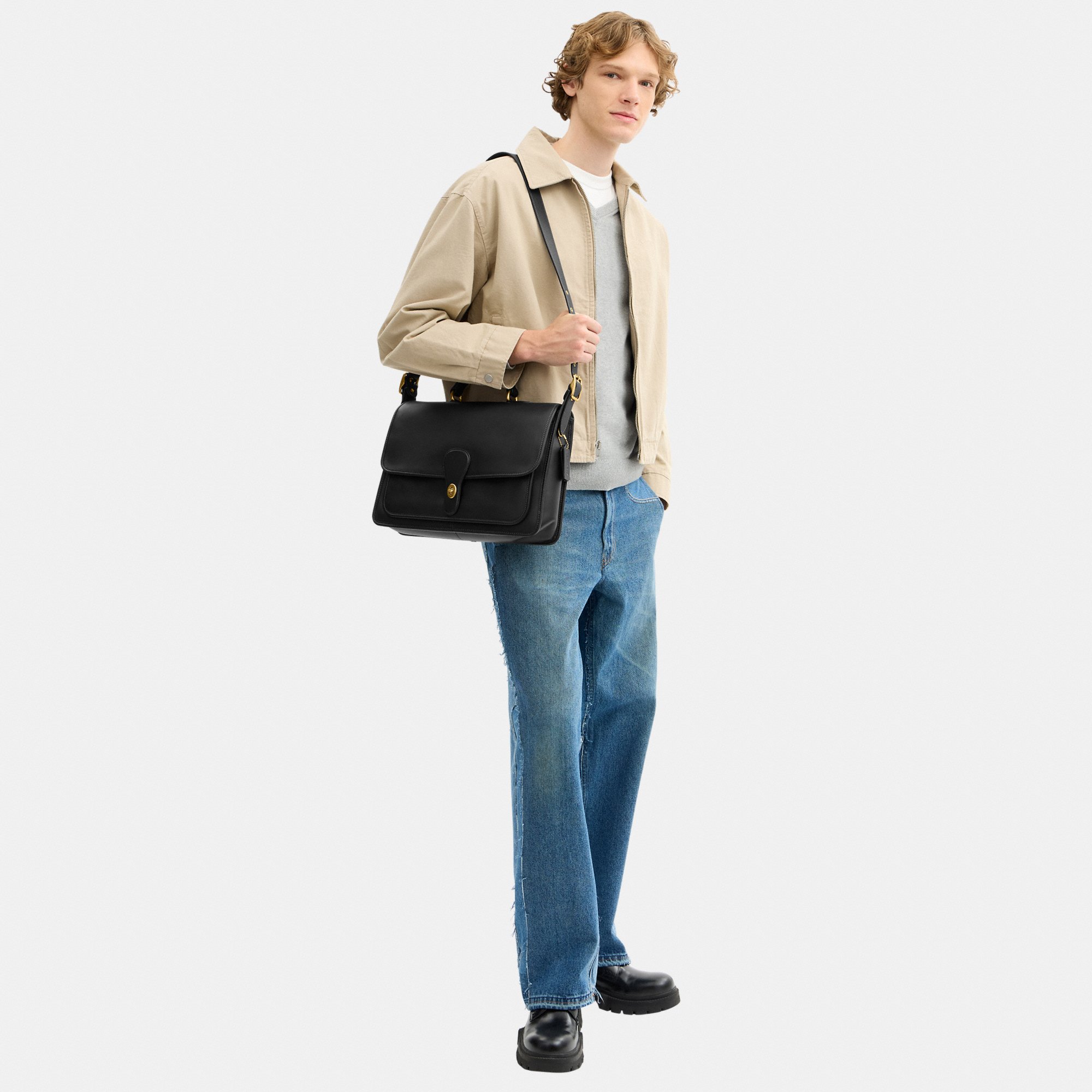 COACH METROPOLITAN MESSENGER BAG . - Aktetas - b black/zwart