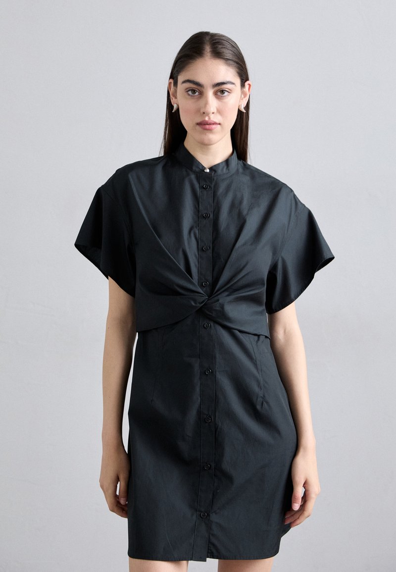 rag & bone - GRETCHEN POPLIN DRESS - Shirt dress - black, Enlarge