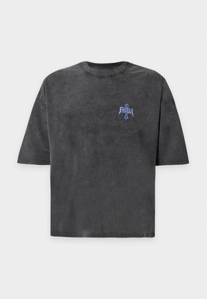 FAVELA, CHROME TRIBAL CROSS - Μπλουζάκι με στάμπα - black washed