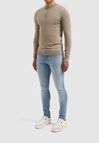 Pure Path HALF ZIP LS  - Strickpullover - taupe
