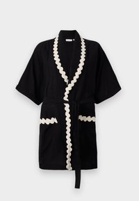 VIMANDA WAVY KIMONO - Cape - black beauty/birch