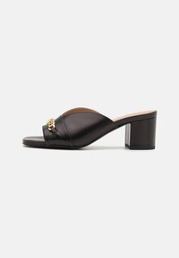 DOUBLE CHAIN - Heeled mules - black