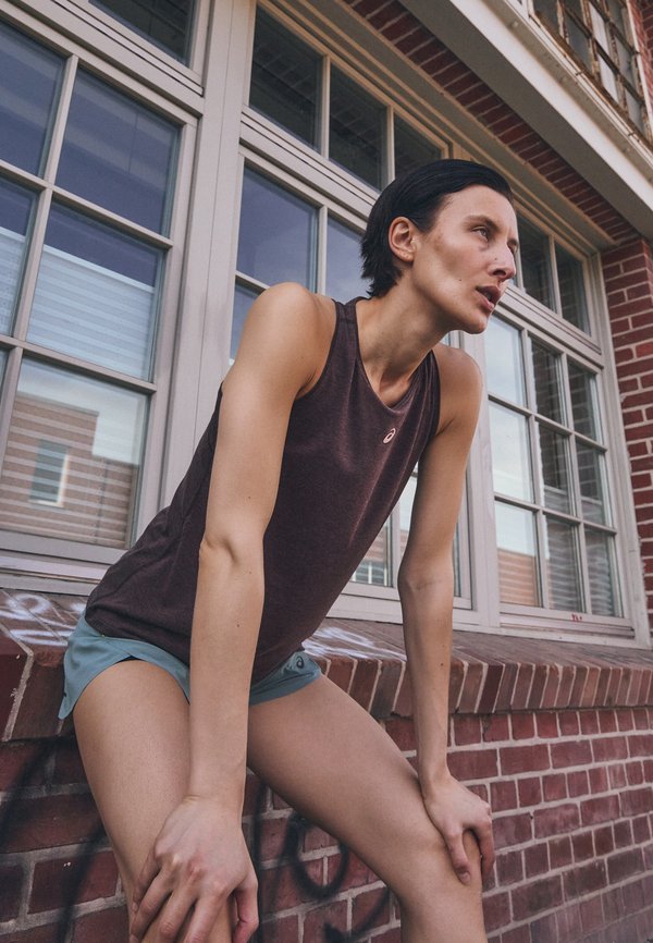 NAGINO RUN ADJUSTABLE TANK - Top - coffee heather