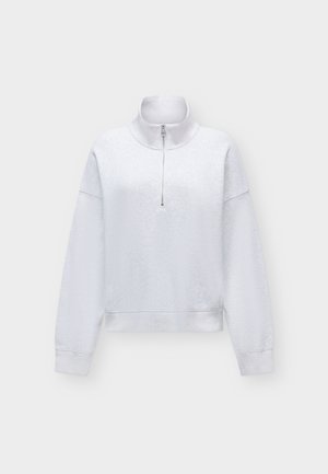 Abercrombie & Fitch, HALF ZIP - Φούτερ με φερμουάρ - grey