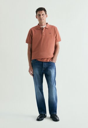 Scalpers, SCALPERS BASIC CONTRAST POLO - Poloshirt - terracotta