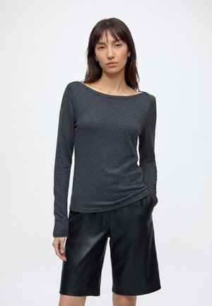 ONLY, ONLDOLLY BOATNECK - Camiseta de manga larga - dark grey melange