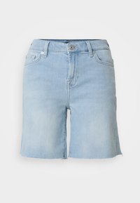 SOUL WITH RAW CUT - Short en jean - light blue