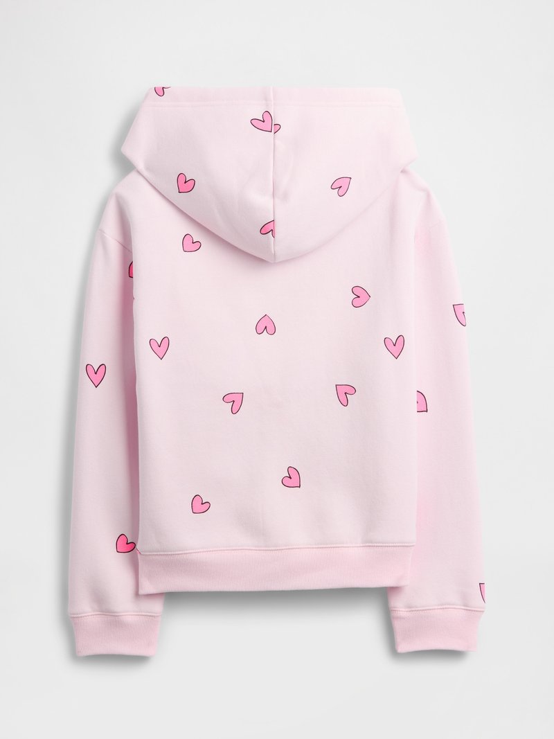 GAP KIDS RELAXED GAP LOGO ZIP HOODIE - Sweat zippé - light pink/rose clair