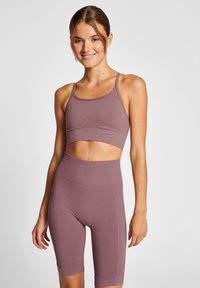 Hummel HMLTIFFY SEAMLESS - Sport-bh met light support - rose taupe